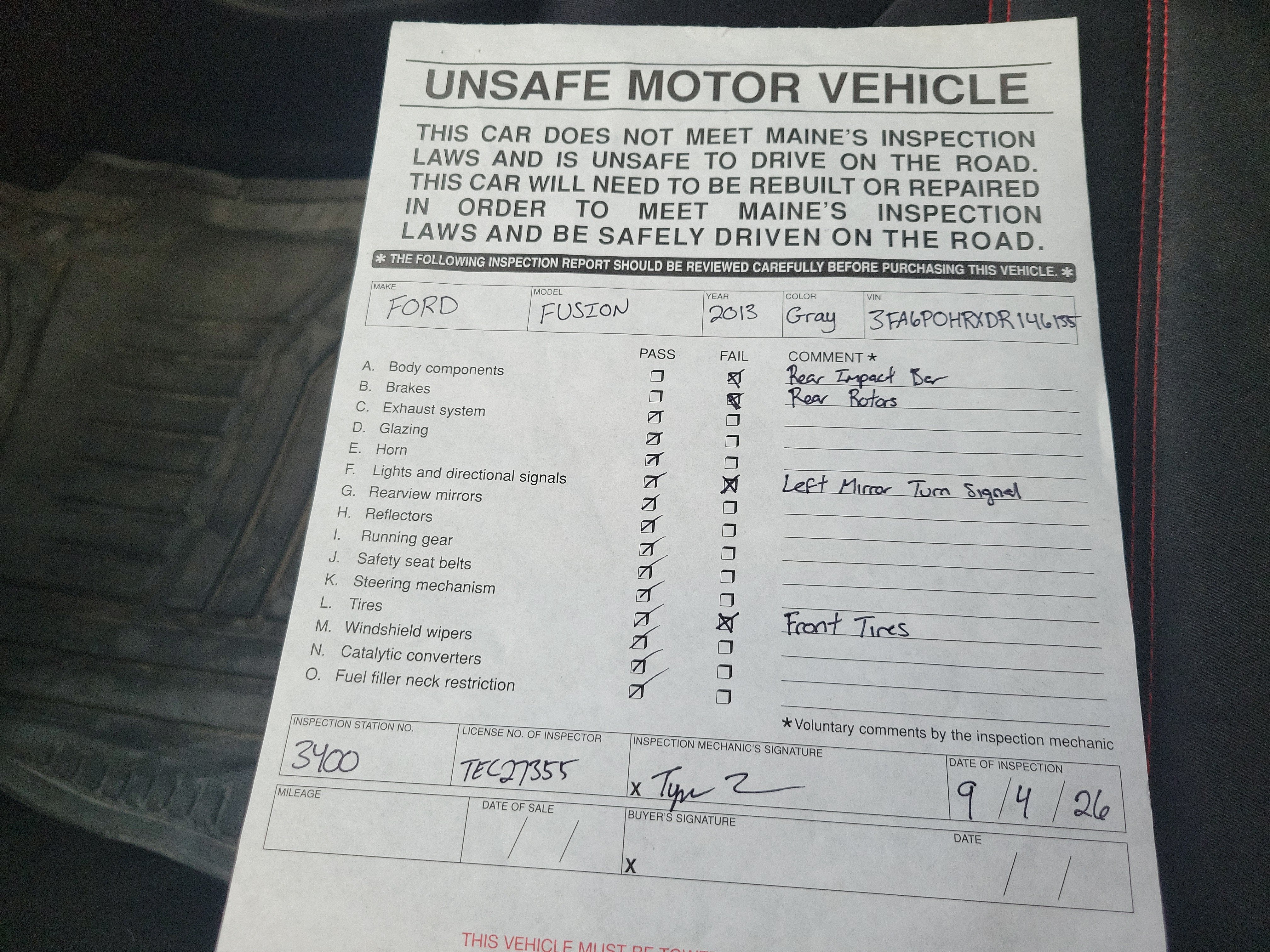 2013 Ford Fusion SE