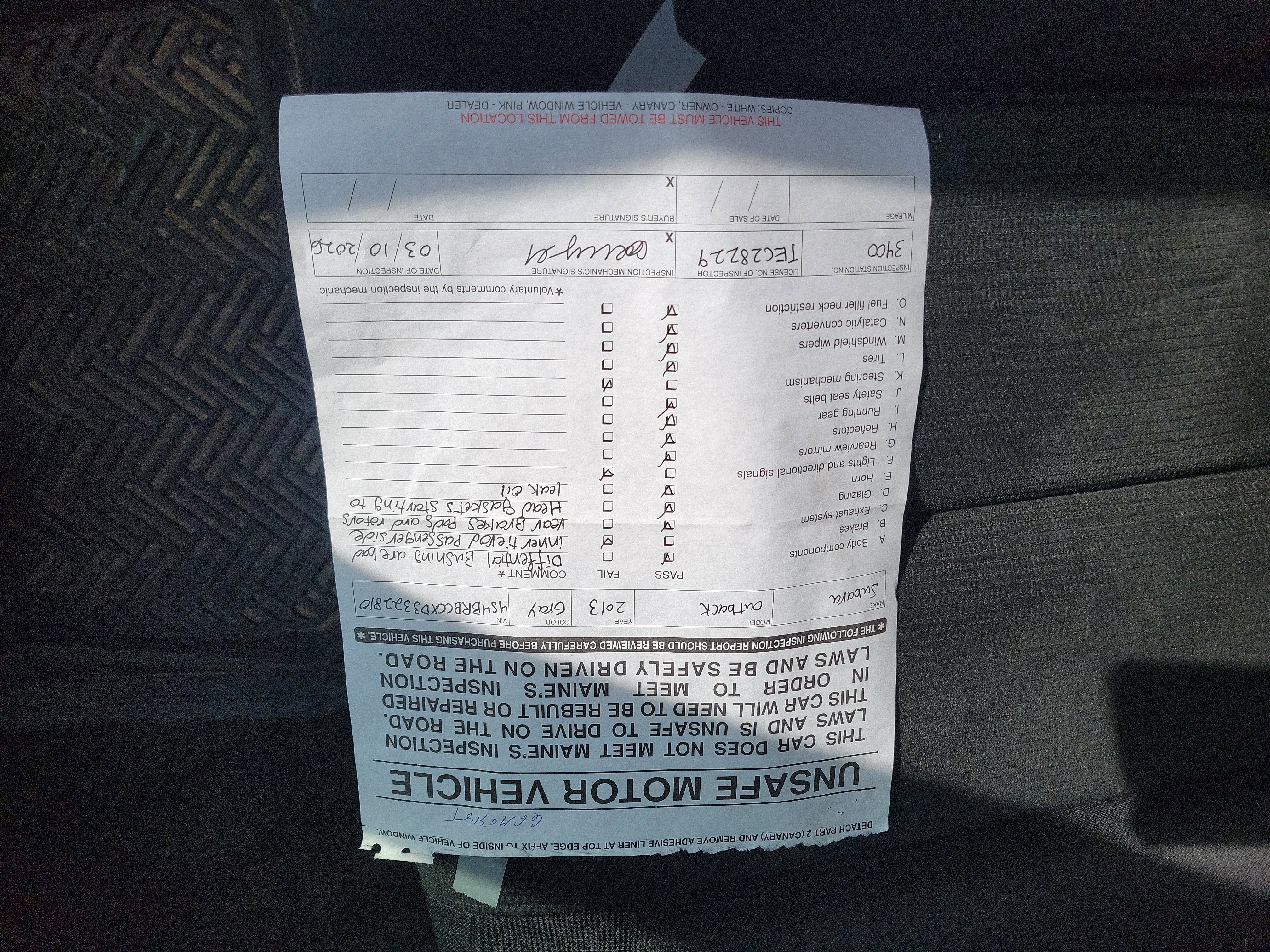 2013 Subaru Outback 2.5i Premium