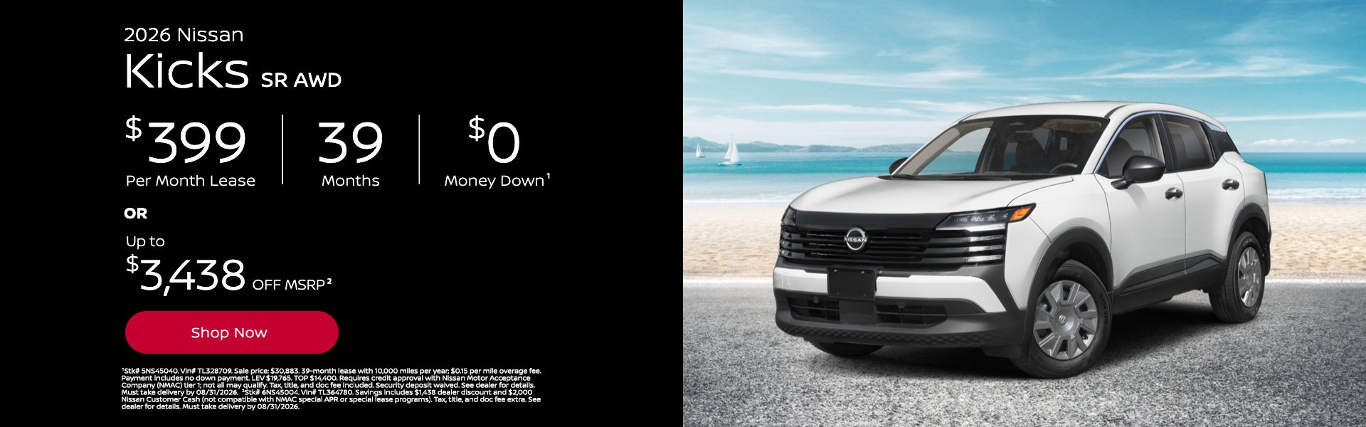 2026 Kicks SR AWD offer from Bill Dodge Nissan