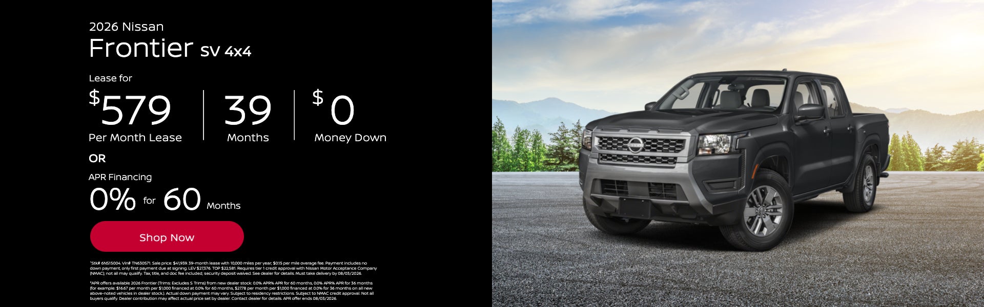 2026 Frontier SV 4x4