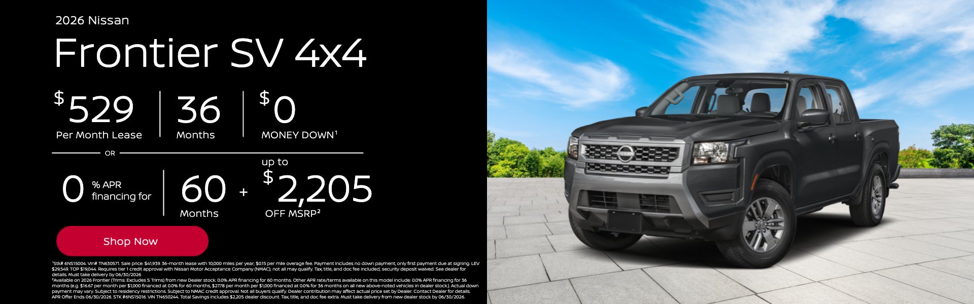 2026 Nissan Frontier SV 4x4