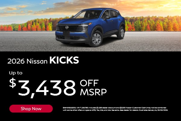 2026 Nissan KICKS Special Monthly Offer
