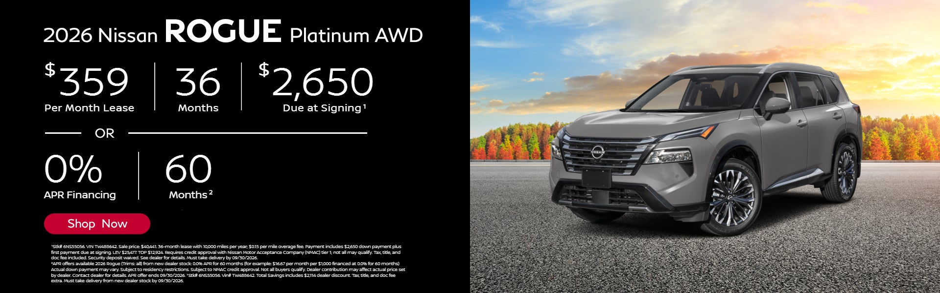 2026 Nissan ROGUE Special Monthly Offer